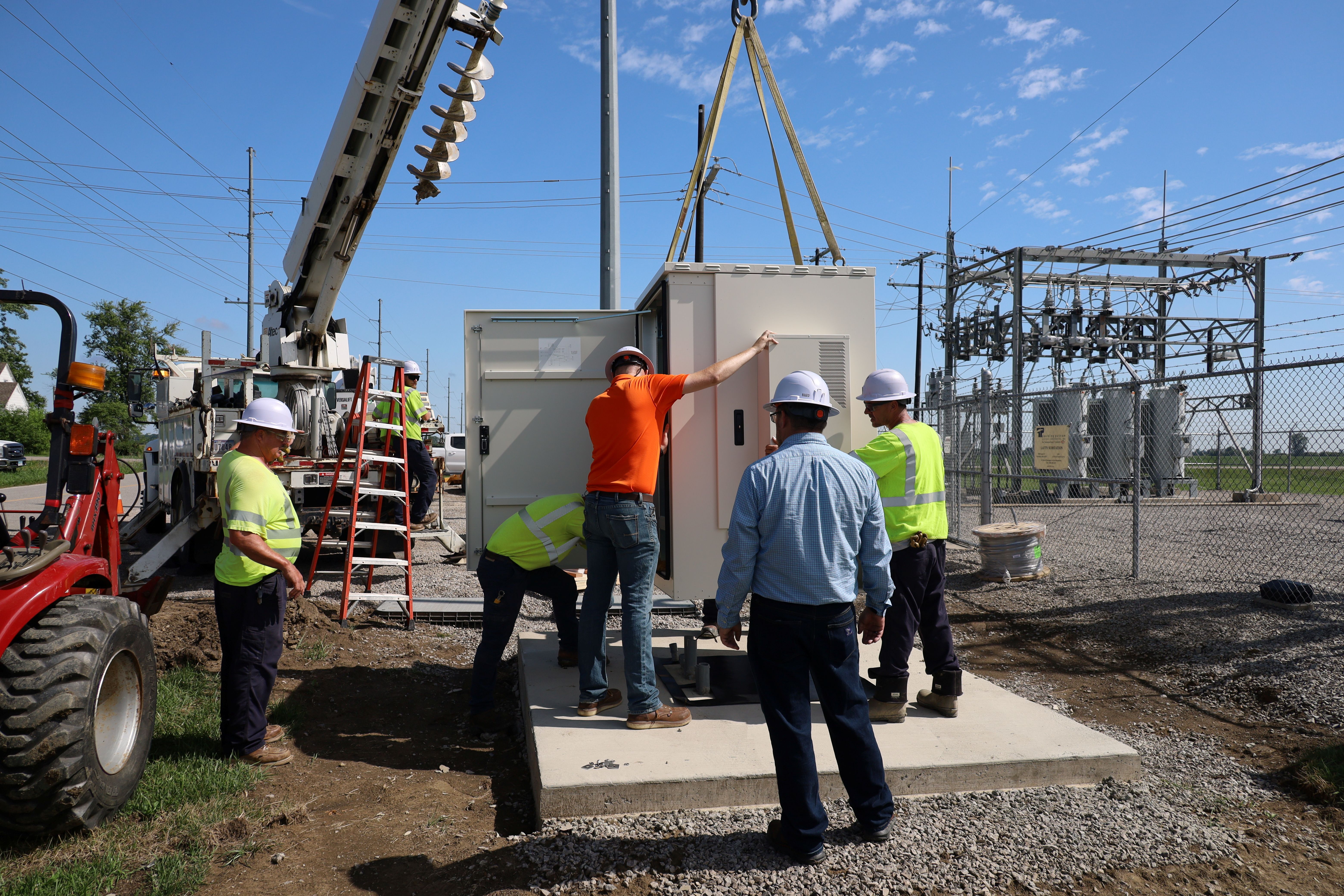 Fiber Node getting set at substation