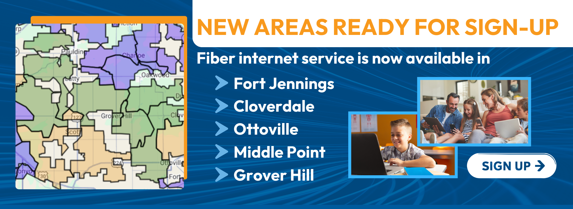 New Areas Ready for Sing-Up Web Banner