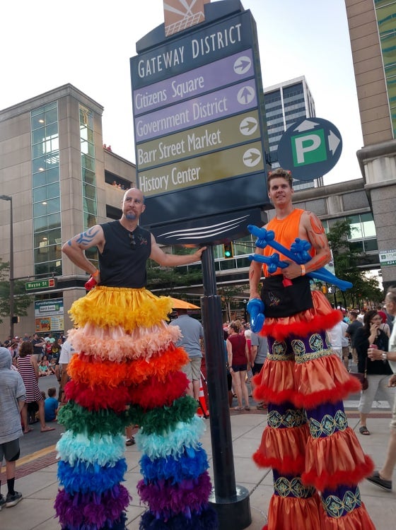 Tag Art Stilt Walkers