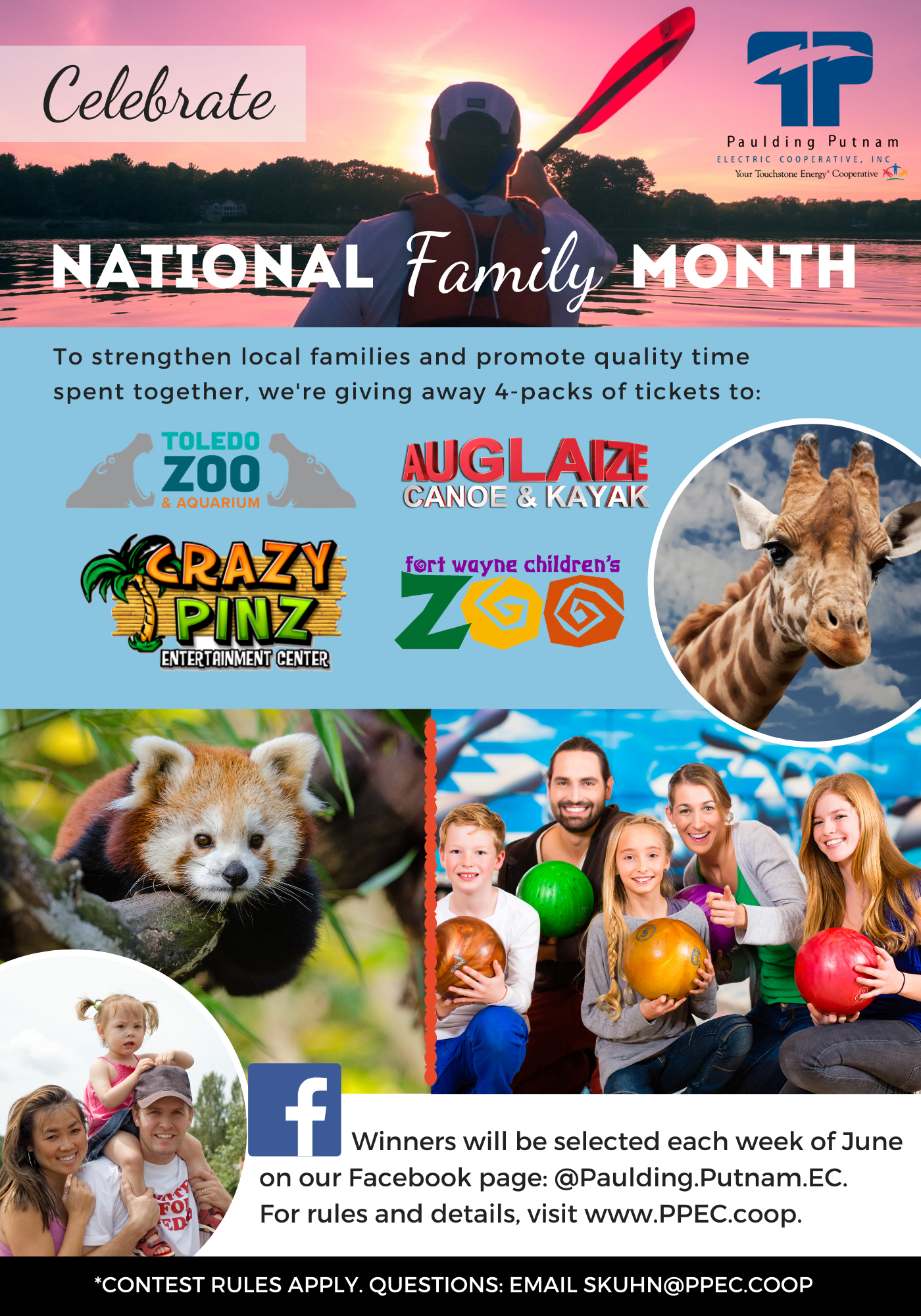 National Family Month Poster with information