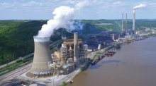 Aerial view of the Cardinal Power Plant.